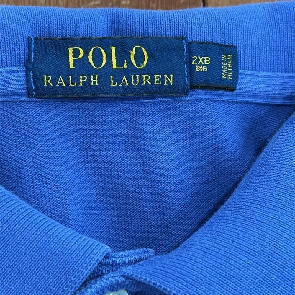 Polo by Ralph Lauren Men's Blue Polo Golf Shirt size 2XB‎
